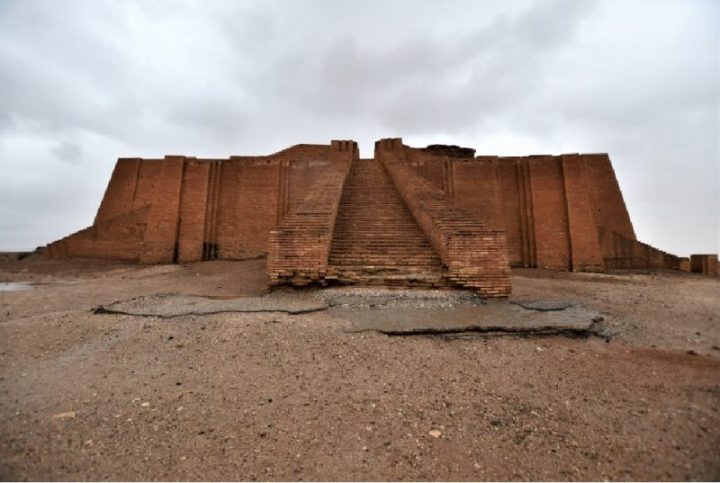 The Ziggurat temple in the city or Ur in Southern Iraq